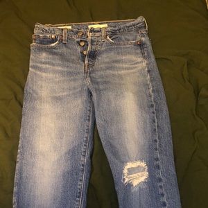 LEVIS Wedge Straight Ripped Jeans